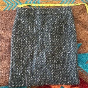 J. Crew Charcoal Tweed Pencil Skirt